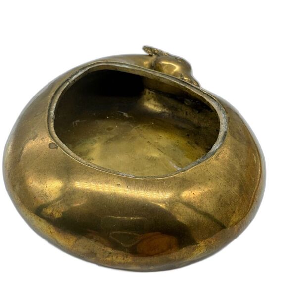 Dolbi Brass 2-Piece Dish Ram Sheep Wildlife Jewelry Dish Ashtray Centerpiece - Picture 10 of 16